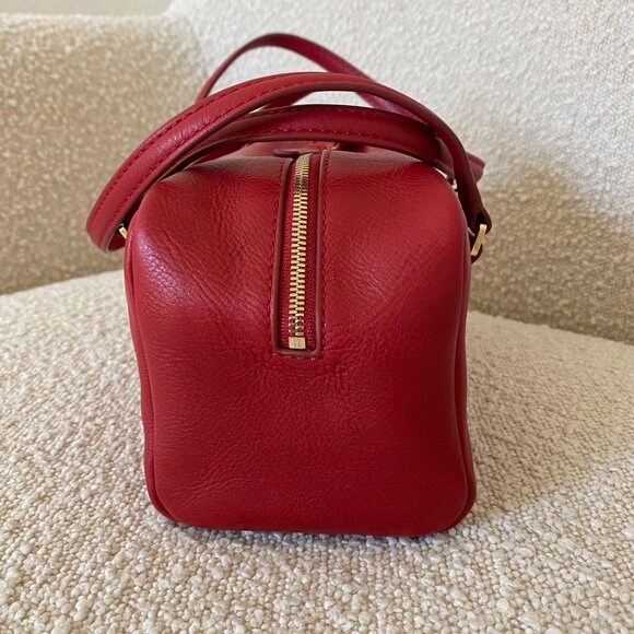 NWT J.Crew Delphine shoulder bag in leather 'Radiant Ruby' - Picture 6 of 16